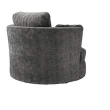 XXL Gray Chenille Armchair - Comfortable And Stylish - 灰色 - 查看 5