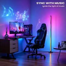 2pcs RGB LED Floor Corner Lights, APP Remote Control, Music Sync, Color Changing & Dimmable, Suitable For Computer Gaming Setup And Room Decor, Halloween And Christmas Gifts! - Floor Mood Light - View 12