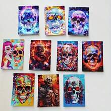200pcs Holographic Resealable Mylar Bags, Odor-Proof Zipper Packaging Bags With Pattern Print, Suitable For Small Items - Mixed Color a - View 2