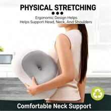 1pc Portable Water Drop Shaped Memory Foam Breathable Soft Support Single Person Sleep Rest Pillow - Multicolor - View 8