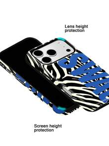 Koolife Zebra Stripe Phone Case Made Of TPU Material, Smooth And Hard Surface, Scratch-Resistant, Wear-Resistant, And Shock-Absorbing. This Product Is An Excellent Gift Choice, Suitable Compatible With Iphone 11, 12, 13, 14, 15, 16, 17/18 Series Models (Including Pro And Pro Max Versions). - Black and White - View 5