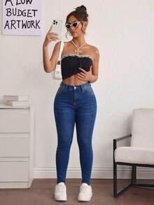 Women Jeans - Medium Wash - View 6