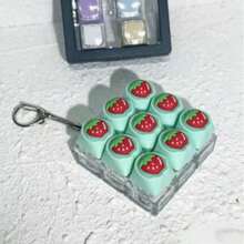 1pc New PC High Transparency Switch Tester Keycap Stress Relief Toy, Clicker Fidget Toy, 1pc Stress Relief Keyboard Keychain - A Colorful Fingertip Toy That Effectively Relieves Stress, With Attractive Appearance, Color And Design, Perfect As Party Favor, Gift And Present For Friends - Multicolor - View 19