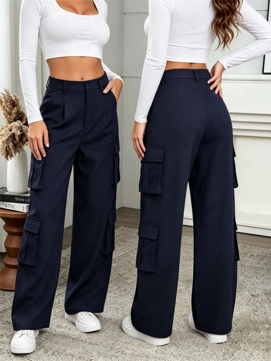 Women Pants - Royal Blue - View 1
