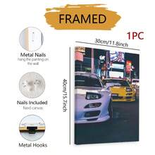 1pc New Living Room Decorative Painting, Car Theme Wall Art, Luxury High-End Style, Sofa Background Wall Hanging Picture - Multicolor - View 15