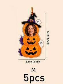 Dekorasi Gantung Halloween Foto Kustom, Liontin Rumah Hantu , Dekorasi Pohon Rumah, Kenang-kenangan Wajah yang Dipersonalisasi, Dekorasi Ruangan Musim Gugur, Hadiah Liburan Kustom, Cocok untuk Keluarga dan Teman, Dekorasi Halloween yang Dapat Disesuaikan, Gantungan Tas, Dekorasi Rumah - Gaya B - View 9