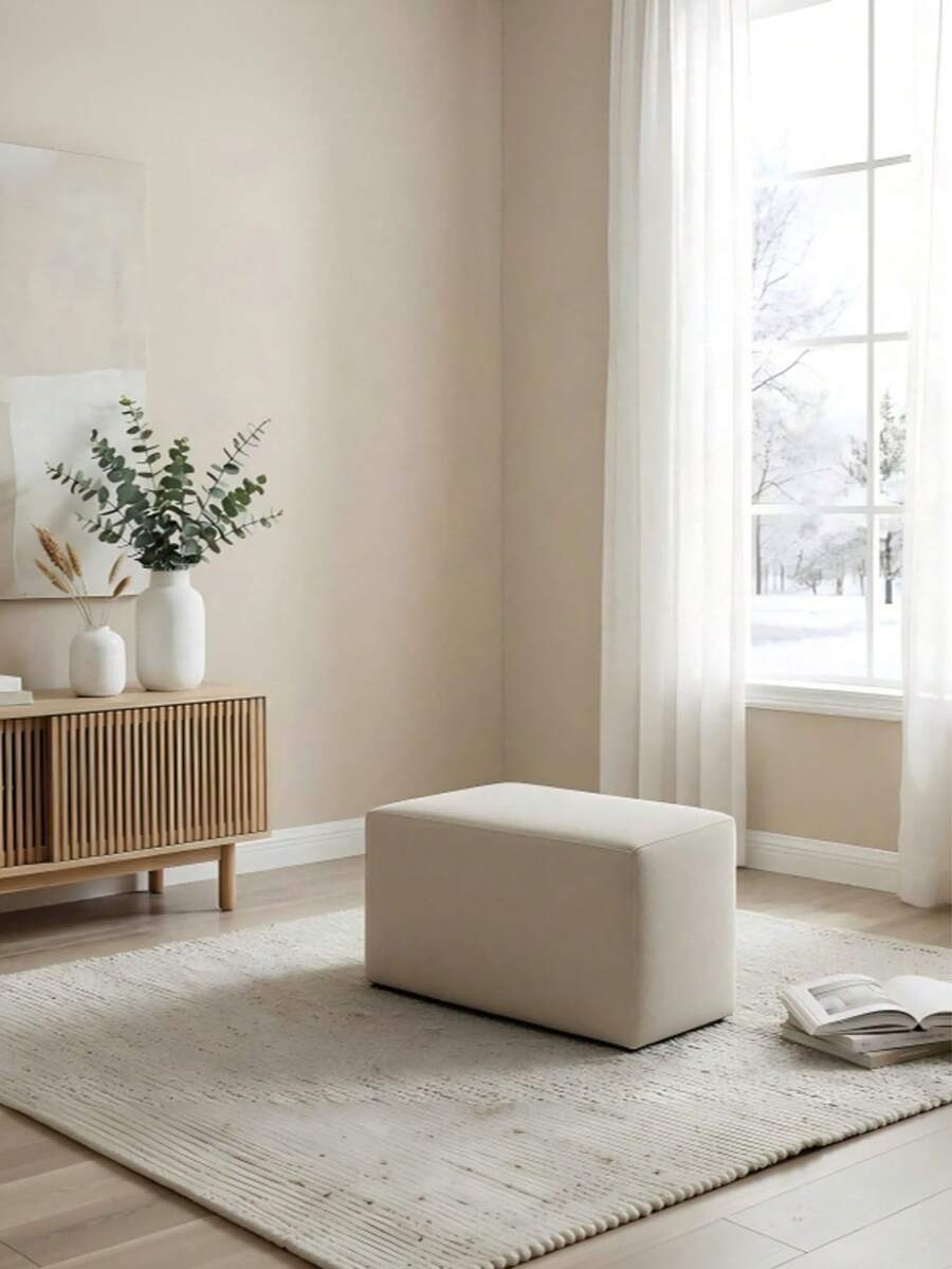 Multi‑Size Storage Stool, Dual‑Purpose For Storage And Seating, Fabric Material, Foldable For Storage, Large‑Capacity Storage, Sturdy For Sitting, Ideal For Tidying Household Sundries, Simple And Versatile. - Multiple Specifications - View 1