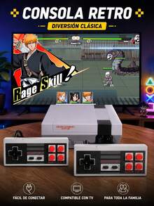 Consola de videojuegos retro con un sistema de minijuegos clásico y 620 juegos integrados; un regalo perfecto para la vuelta al cole, tanto para adultos como para niños. - Ver 1
