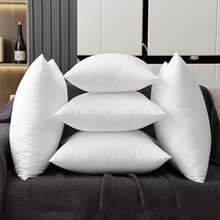 1pc Brushed Fabric Pillow Insert, Zipper Closure Removable & Washable, Ready To Use, Multiple Sizes, Microfiber Filling, Home Decor, Hotel, Sofa, Bedroom, Outdoor Halloween And Christmas Decorative Pillow Insert - Brushed Cotton Pillow Insert - View 9