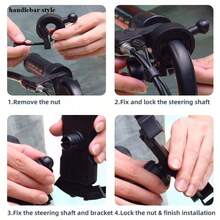 Quick Install Bike Handlebar Phone Mount With Anti Slip Silicone For Motorcycles Scooters And All Smartphones Up To 7.2 - Black - View 9