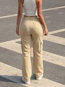 Women Jeans - Beige - View 3