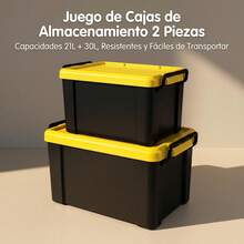 Storage Bins With Lids - View 1
