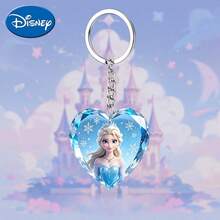 Disney Frozen Elsa Women's Creative Keychain Elsa Heart Cute Heart Keychain Decoration - Bag Pendant, Car Key Ring, Rearview Mirror Hanging Ornament - Suitable For Father's Day, Easter, Halloween, Christmas, Birthday, Back To School Season Gifts Cute Keychain, Women's Keychain, Key Chain, Keychain Pendant, Women's Car Accessories, Back To School, Mexico - Multicolor - View 7