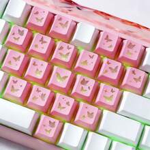 Butterfly Pattern Keycaps Keyboard Decoration - View 2
