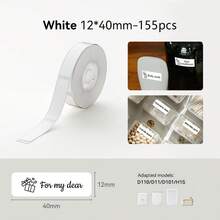 Niimbot 1 Roll Thermal Label Waterproof Sticker Self-Adhesive White Paper D110/D11/H1s Mini Thermal Printer Label Barcode Printing - View 10