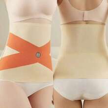 Ice Silk Seamless Waist Belt, Slimming No-Trace Cross Waistband, Breathable Cross Mesh Abdominal Shaping And Tummy Control Training Belt, Pressure Support - Multicolor - View 7