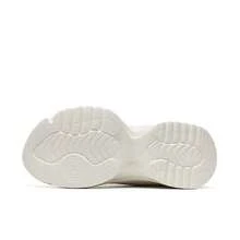 XTEP Women's Thick-Soled Platform Dad Shoes Lightweight Versatile Casual Sneakers - White Gray - View 4