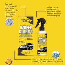 rayhong 100 ml de Spray Desmolador de Rostro Automotriz para carrocería, ruedas, frenos y polvo en superficies, limpieza diaria. Penetra rápidamente la capa de óxido, disuelve el óxido tenaz sin dañar el brillo ni el cuidado de la superficie. - A - Ver 8