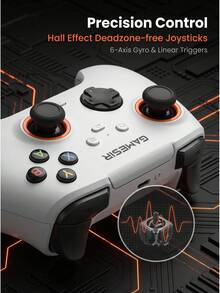 GAMESIR T4 Nova Lite Pro Gaming Controller, Linear Triggers, Tri-Mode Wireless 2.4G/Bluetooth/Wired, Compatible With Switch/Steam/Android/IOS - View 5
