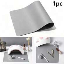 1pc Waterproof Nail Art Desk Mat, Soft Microfiber PU Leather Material, Reusable And Foldable, Suitable For Nail Salon And Home Use, Nail Art Supplies - Multicolor - View 11