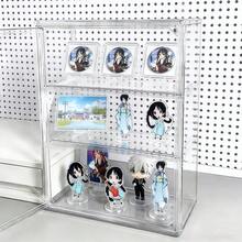 1pc 3-Layer Transparent Display Case With Magnetic Door, Heavy-Duty Acrylic Structure, No Assembly Required - Modern Minimalist Design Transparent Display Box, Suitable For Stores, Home Offices And Collectibles Display; Space-Saving Storage Organizer Box, Minimalist Storage Box, Minimalist Decor, Sturdy Storage Box, Multi-Layer Shelf, - 36*27*14cm / 14.17*10.63*5.51in - View 6