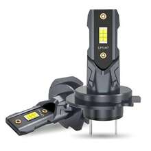 HYNBYZJ 2PCS H7 LED Headlight Bulb 22000LM 12PCS CSP 3570 Car Headlamp Auto Mini CanBus H7 Led Bulb Turbo Light 6500K 12V 110W - A - View 2