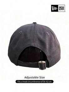 New Era Dark Gray Chicago Bears Embroidered Dad Hat, Vintage Soft Woven Fabric Cap, Unisex - Navy Blue - View 6