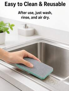 1/5/10pcs Descaling Cleaning Brush, Multi-Functional Cleaning Tool For Bathroom Glass, Mirror And Shower Tile, Removes Water Stains, Limescale And Water Spots, Suitable For Windows And Sinks - Multicolor - View 4