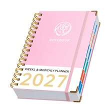 2027 January-December Planner, King Of Forest Hardcover Deluxe Magazine, 400 Pages Daily/Weekly/Monthly Layout, Self-Discipline Habit Tracking Notebook, Goal Setting And Time Management Portable Organizer, Student School Office Supplies Academic Agenda Organizer, Multi-Functional Monthly Calendar For Student Office And Business Use - Rectangle - View 12