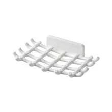 No-Drill Wall-Mounted Soap Holder, Self-Adhesive Hollow Mesh Drainage Soap Rack, Ventilated Soap Storage Rack, Detachable Plastic Soap Storage Box, Keeps Soap Dry, Bathroom And Kitchen Sink Accessory, Available In Black And White - Multicolor - View 8