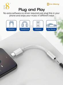 D8 USB Type C 轉 3.5mm 母耳機插孔轉接頭，數位解碼 USB C 轉 Aux 音訊轉換器，90 度彎曲便攜式耳機轉接頭，相容 iPhone 17/16/16 Pro/16 Pro Max/16e/15/15 Pro/15 Pro Max/14/13/12 Pro Max、Galaxy S24/S23/S23+/S22/S21 Ultra、Pro 2024/2023、Pixel 8/7、Pro、Nova、1+12，即插即用 TPE 立體聲音訊轉接頭 - 彩色 - 查看 7