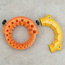 UNISURE 1 Set 2PCS Aksesori Penggilingan Presisi Multi-Spesifikasi 20+6 Lubang, Cocok Untuk Mesin 100/115/125mm, Cakram Bundar Oranye Minimalis Dengan Desain Penjepit Slot Pemosisian, Perlengkapan Penggilingan dan Pemolesan Tepi Mata Bor Lama untuk Perbaikan, Cocok Untuk Perbaikan Rumah, Pengolahan Logam DIY dan Hadiah Praktis Hari Ayah - Oranye + Kuning - View 3