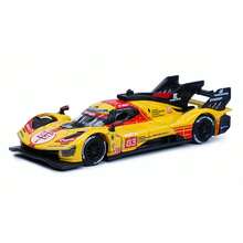 Burago - Ferrari 499P 24H LMS Hypercar 2024#83 1:64，AF Corse Le Mans 複刻合金模型車，Ferrari 授權，建議年齡 14+ - 法拉利499P 24H Lemans#83 - 查看 4