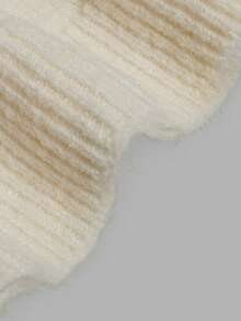 Women's Soft Knit Cardigan, V-Neck Long Sleeve Single-Breasted Casual Loose Sweater, Autumn - White - View 5