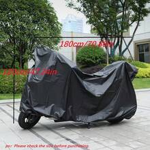 Motorcycle/Bicycle/Electric Scooter Cover - Waterproof, Dustproof, UV-Resistant And Snow-Resistant Cover, Black Motorcycle Accessory, All-Season Motorcycle/Bicycle Storage Protection Cover, Suitable For Most Small Motorcycles And Bicycles - Motorcycle Cover - View 10