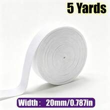 RoYishi 5 Yards Elastic Bands For Sewing, 10-50mm Wide Elastic Fabric Band Springy Stretch Knitting Elastic - 5 Yards - View 12