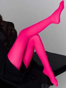 1pairWomen's Soft & Comfortable Tights/Leggings, Fashionable High Elasticity Slimming Thermal Pants For Autumn, Comfortable & Warm - Multicolor - View 27