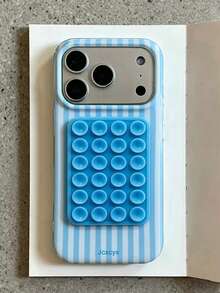 極簡色塊吸附式手機殼，適用於 iPhone 18 17 Pro Max 18 17 Pro 17 16 14 13 12 15 Pro Max 14 15 16 Plus 14 15 13 12 11 16 17，極簡糖果色防震保護殼 - 藍色 - 查看 2