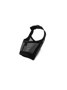 1pc Anti-Bite Mesh Muzzle For Short-Nosed Dogs, Suitable For Small To Medium Dogs, With Breathable Opening, Applicable To Brachycephalic Breeds Like Corgi And Pomeranian - Black - View 14