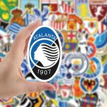 FIFA 50pcs Football Club Badge Stickers, Colorful Football Badge Style Stickers, Suitable For Scrapbooking And DIY Decoration - Multicolor - View 4