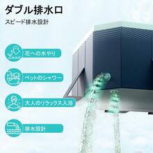 夏の終わり人気商品，晩夏の在庫一掃:準備簡単!空気入れ不要 大型折りたたみガーデンプール テラス・庭設置 OK 大人も子供も楽しめるファミリー水遊びプール - 286x167x50cm - チェックする 8
