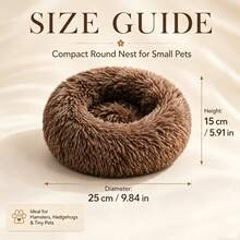 Big Long-Plush Small Pet Nest, Soft, Comfortable, Warm And Cozy For Fall Winter. Fine Craftsmanship, Tightly Woven, Scratch-Resistant. Suitable For Hamsters, Chinchillas, Sugar Gliders, Fancy Rats, Hamsters, Parrots, Hedgehogs, Lizards, Golden Hamsters, Guinea Pigs, Rabbits, Thickened And Fleece-Lined For Seasonal Change, Machine Washable And Durable - View 5
