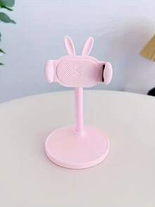 Pink Rabbit Adjustable Height Desktop Phone Stand, 360° Rotating Phone Holder For Watching Videos And Live Streaming, Cute Cartoon Rabbit Phone Stand, Home Desktop Adjustable Height Tablet Holder For Students Online Classes - Random Color - Random Styles - View 12