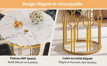 Set med 4 Matbord Set (5-delat) med 4 Stolar, Vitt MDF Bordplatta - Multifärgad - Visa 6