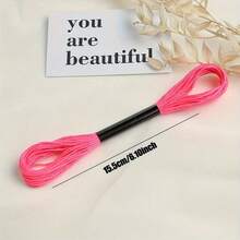 50pcs/100pcs 50 Colors/100 Colors 6-Strand 8m Cross Stitch Embroidery Thread, Handmade Weaving DIY Colorful Embroidery Thread, Polyester Cotton Thread (Random Color) - Set A - View 10