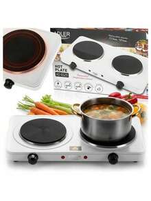 Adler Portable Camping Stove, Travel Cooktop, Electric Camping Cooker - Compact Design, Adjustable Temperature - EU E Type Plug(220-240V) - View 5