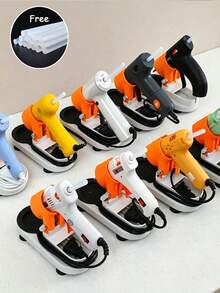 Multifunctional Universal Hot Glue Gun Holder, Compatible With Multiple Glue Gun Models, With Drip Tray, Cable Storage Box And Screw/Small Parts Storage Compartment, Keeps Your Workspace Organized - Multicolor - View 4