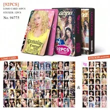 1PC 92pcs AESPA Mini Album KISS N TELL K-POP Merchandise LOMO Photocards - Multicolor - View 2