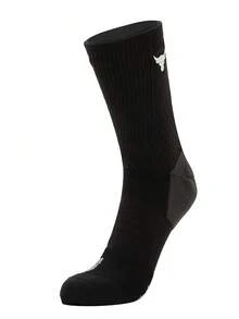 Under Armour Unisex Sports Socks ROCK UA AD PLAYMAKER 1PK MID Comfortable, Breathable, Dry, Lightweight Casual Socks 1376230-001 - Black - View 1
