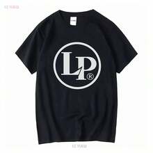 LP Latin Percussion Logo T-Shirt, Lang- oder Kurzarm, Vintage-Stil, gewaschenes Grafikdesign, weich, Herren, Alltagskleidung, stilvoll - Stil - Übersicht 1
